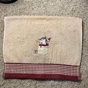 Holiday Snowman Decorative Hand‎ Towel